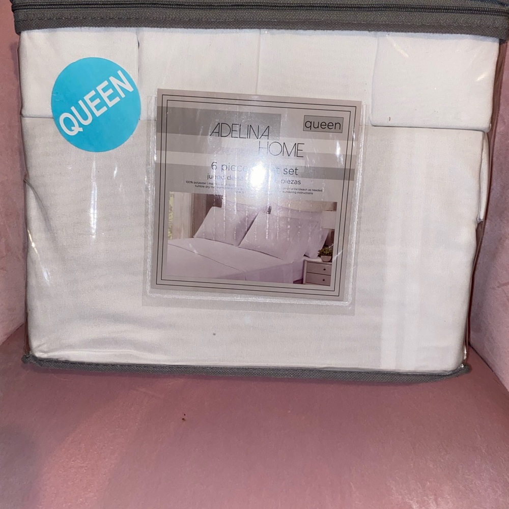 Adelina Home Queen Size 6 piece Sheet Set